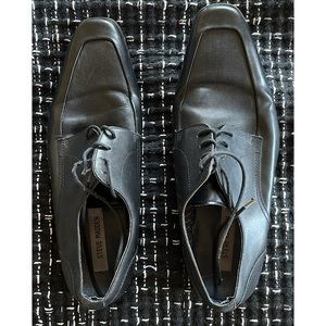 Steve Madden Men’s Size 9 Black Leather Lace Up Oxford Dress Shoes.
